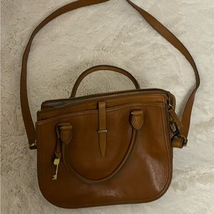 Sale! Fossil Crossbody bag, Caramel color (can sell as bundle with shoes)